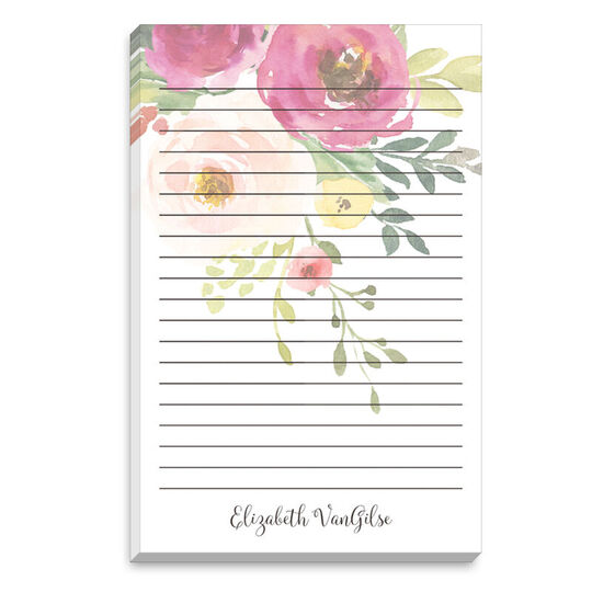 Shades of Pink Roses Notepads
